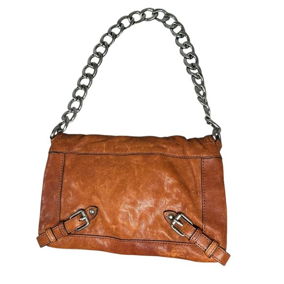 Vintage Y2K Juicy Couture brown Leather Bag with Heavy Chain Strap - Picture 4 of 16